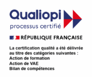 Logo QUALIOPI AVEC LE TEXTE EN DESSOUS 2